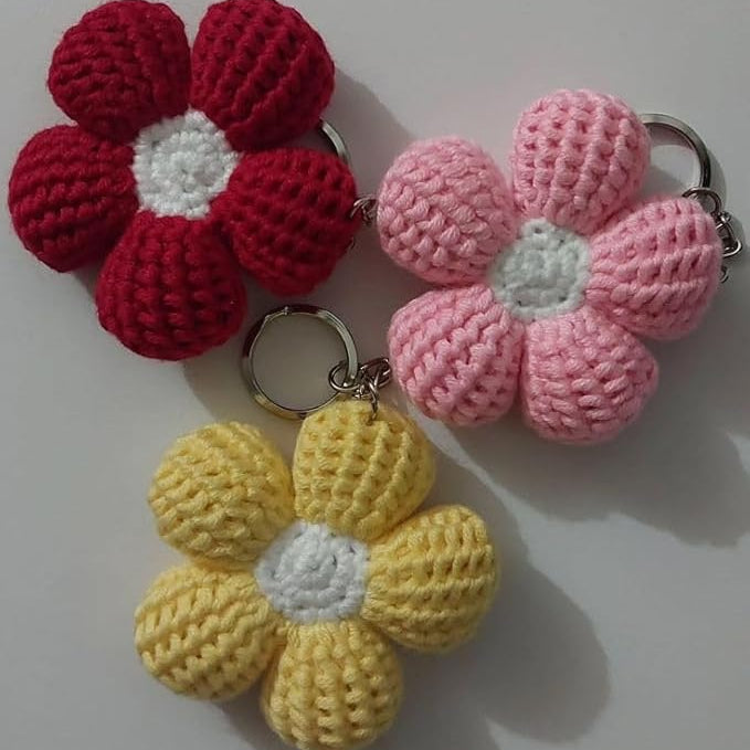 Flower key chain